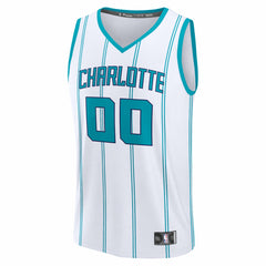 Charlotte Hornets Youth Fastbreak Custom Jersey - Association Edition - White