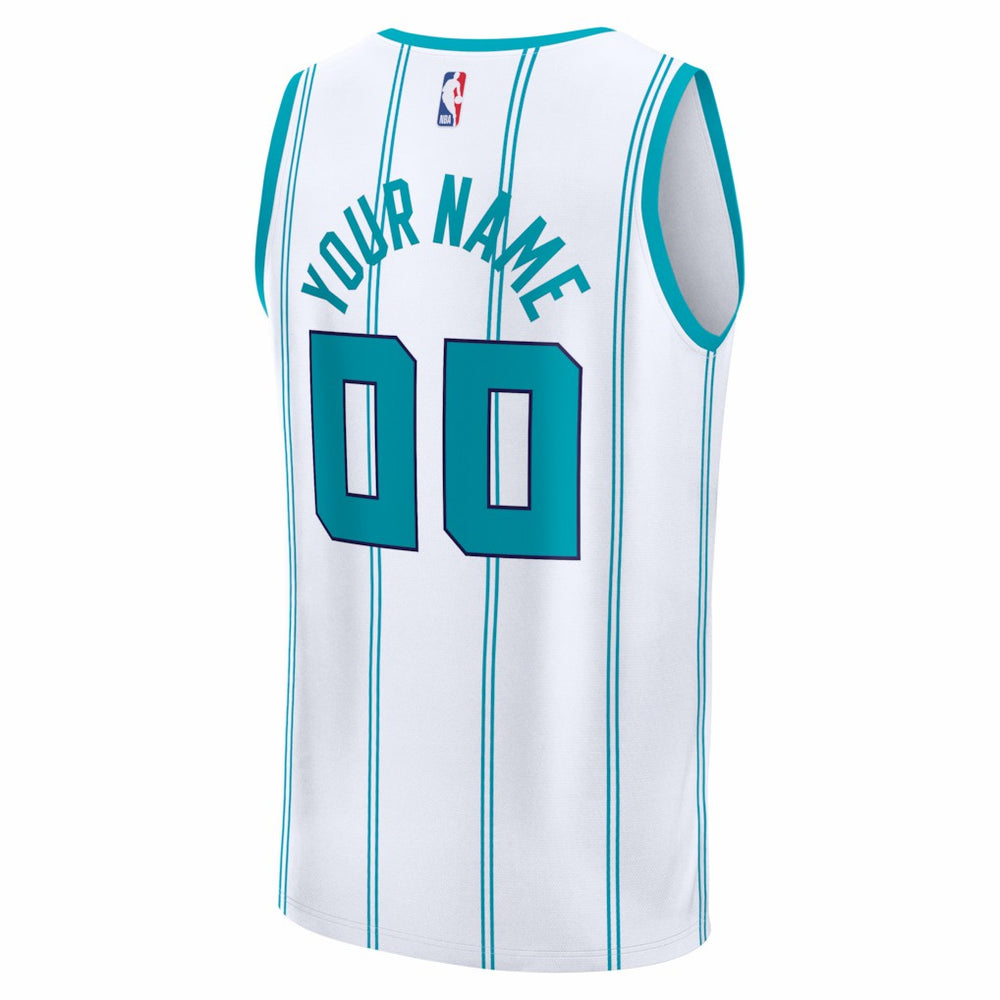 Charlotte Hornets Youth Fastbreak Custom Jersey - Association Edition - White