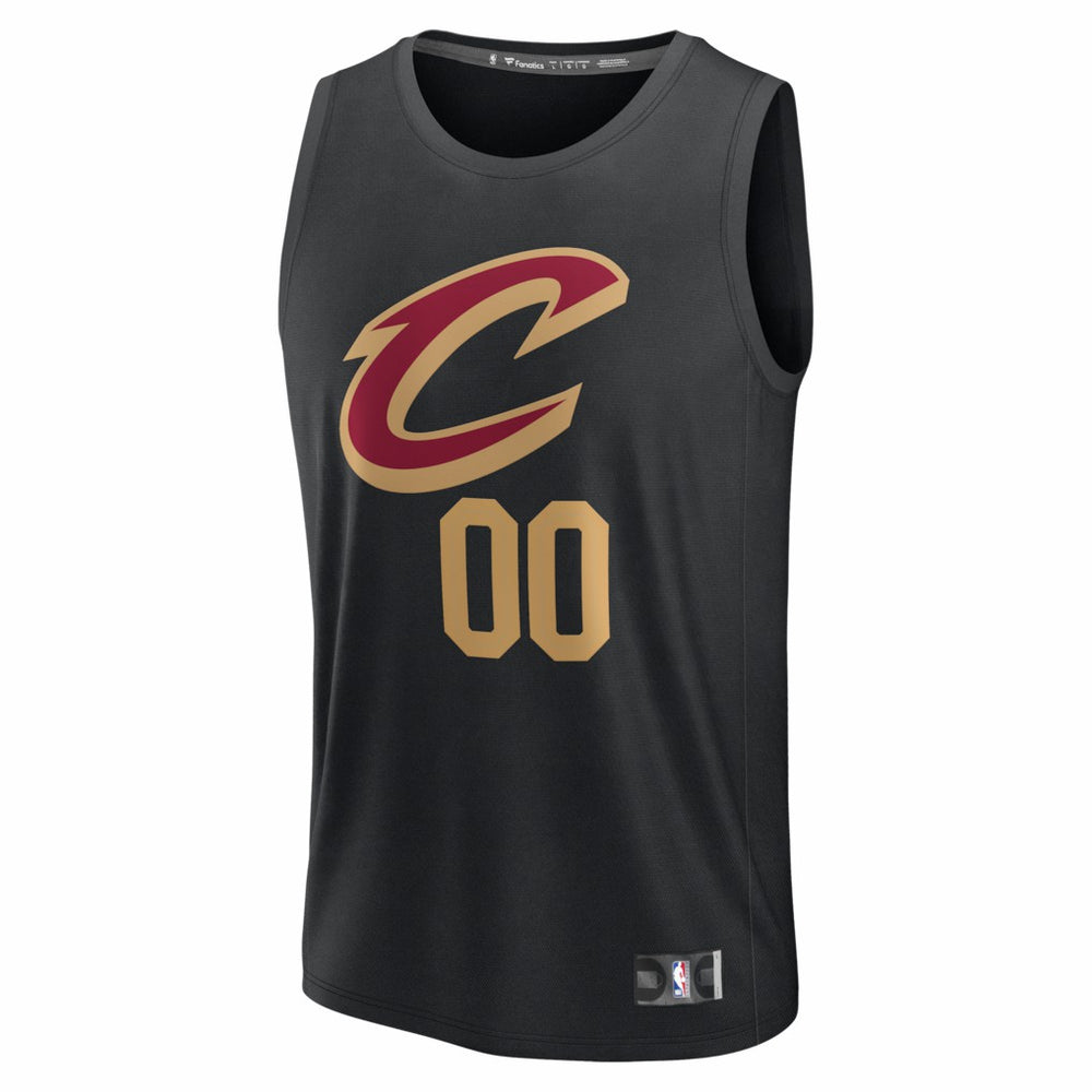 Cleveland Cavaliers Youth Fastbreak Custom Jersey sale - Statement Editi- Black