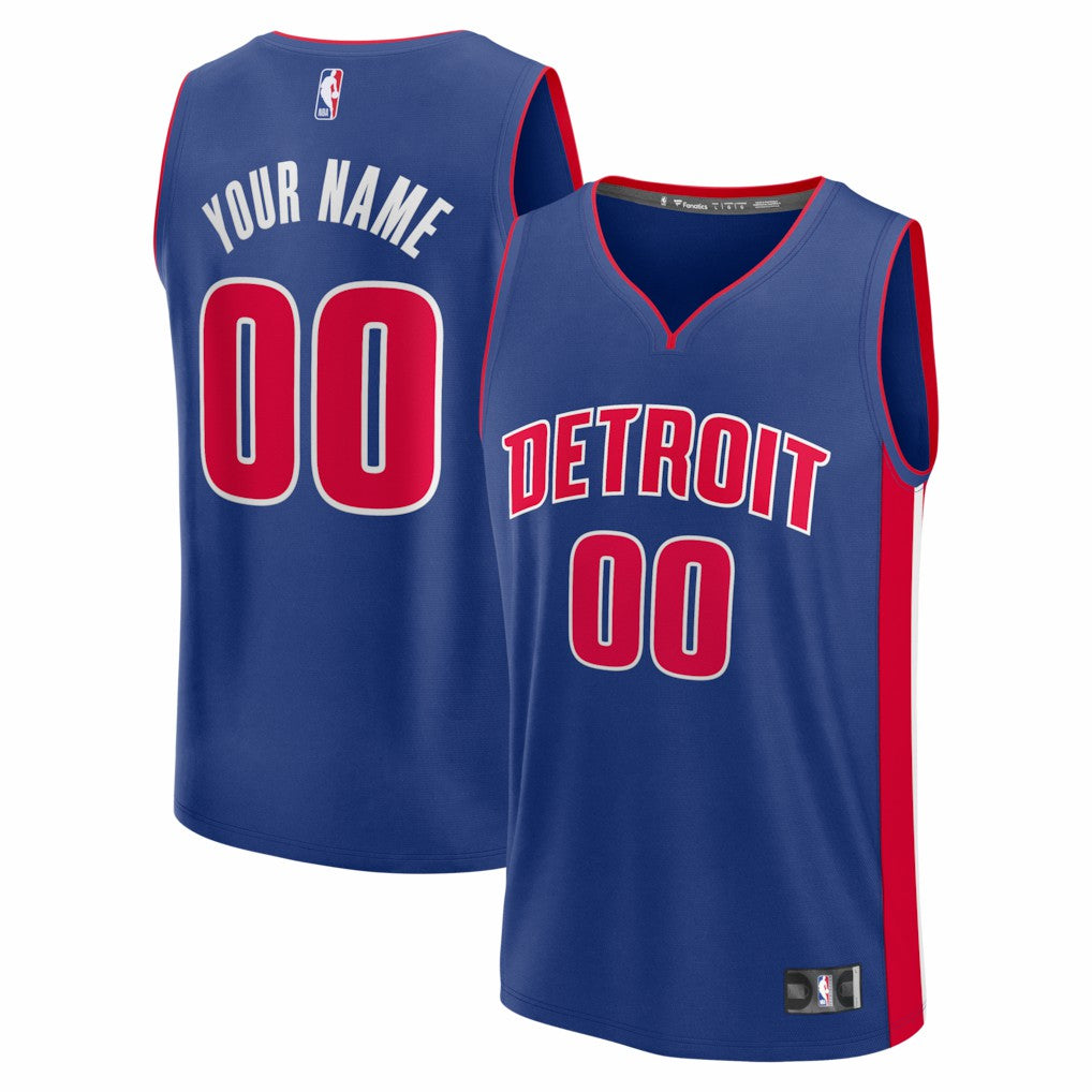 Detroit Pistons Youth Fastbreak Custom Jersey sale - Icon Editi- Blue