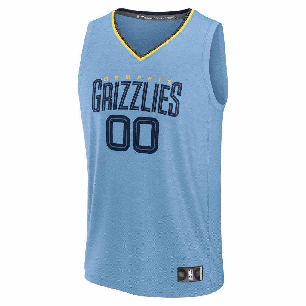 Memphis Grizzlies Youth Fastbreak Custom Jersey - Statement Edition - Light Blue