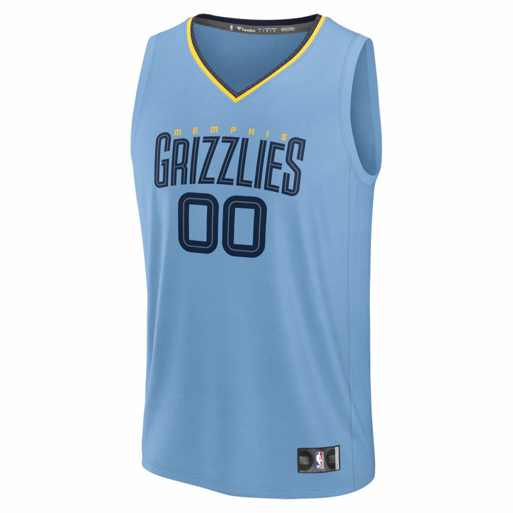 Memphis Grizzlies Youth Fastbreak Custom Jersey - Statement Edition - Light Blue