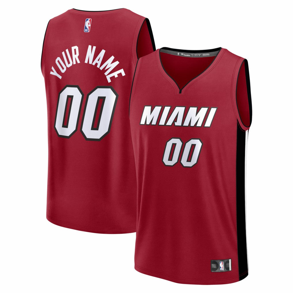Miami Heat Fastbreak Custom Jersey - Statement Edition - Red