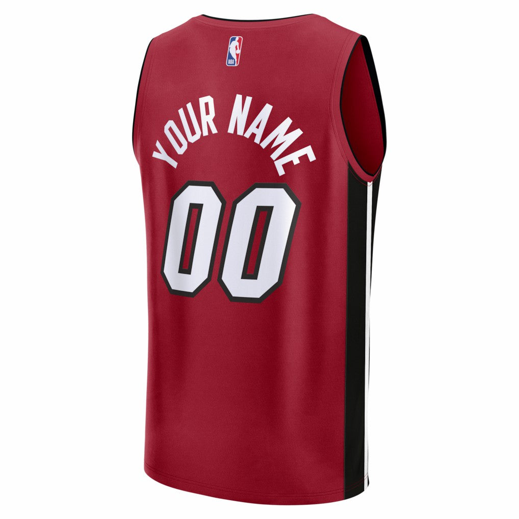 Miami Heat Fastbreak Custom Jersey - Statement Edition - Red