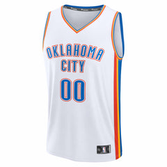 Oklahoma City Thunder Youth Fastbreak Custom Jersey - Association Edition - White