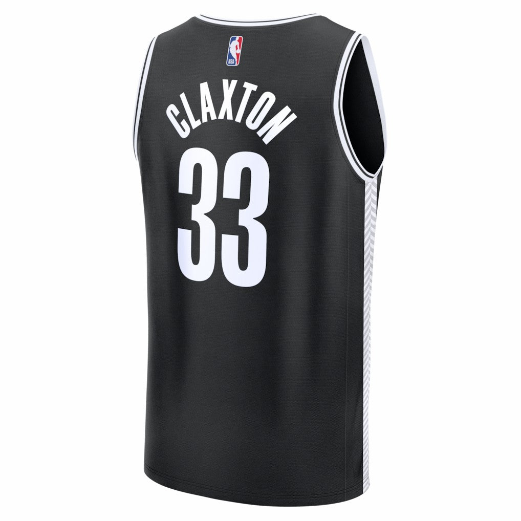 Nic Claxton Brooklyn Nets Fast Break Replica Jersey - Black - Icon Edition