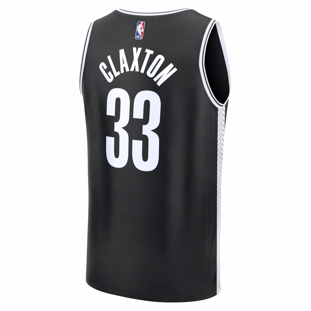 Nic Claxton Brooklyn Nets Fast Break Replica Jersey - Black - Icon Edition