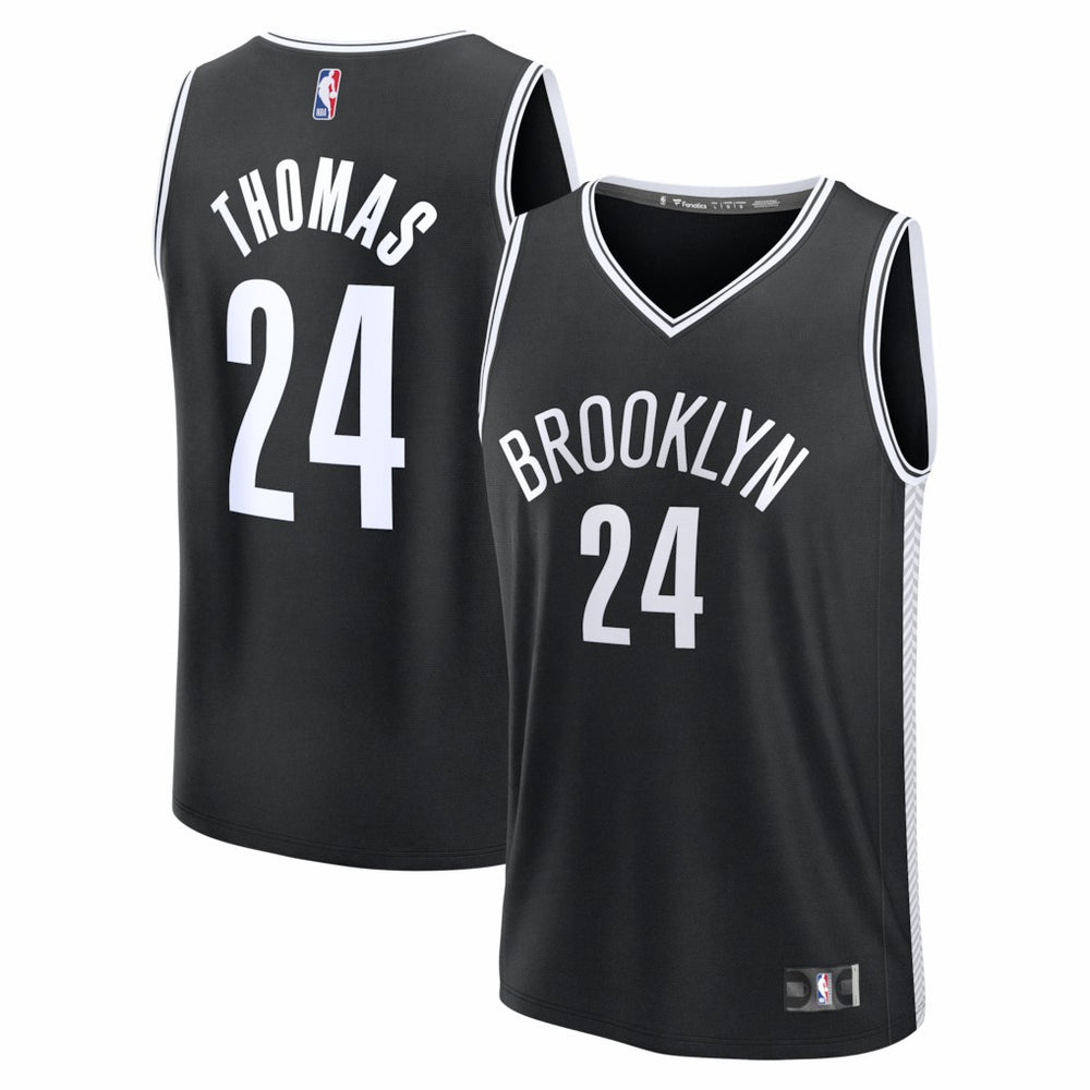 Cam Thomas Brooklyn Nets Fast Break Replica Jersey - Black - Icon Edition