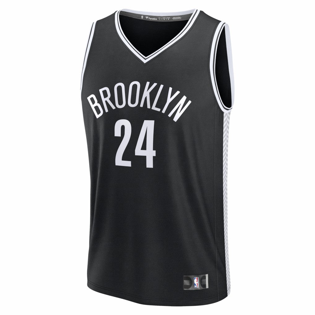 Cam Thomas Brooklyn Nets Fast Break Replica Jersey - Black - Icon Edition