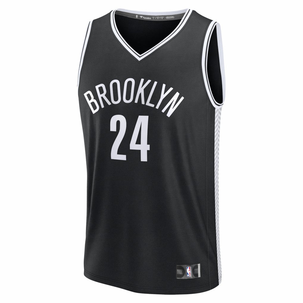 Cam Thomas Brooklyn Nets Fast Break Replica Jersey - Black - Icon Edition