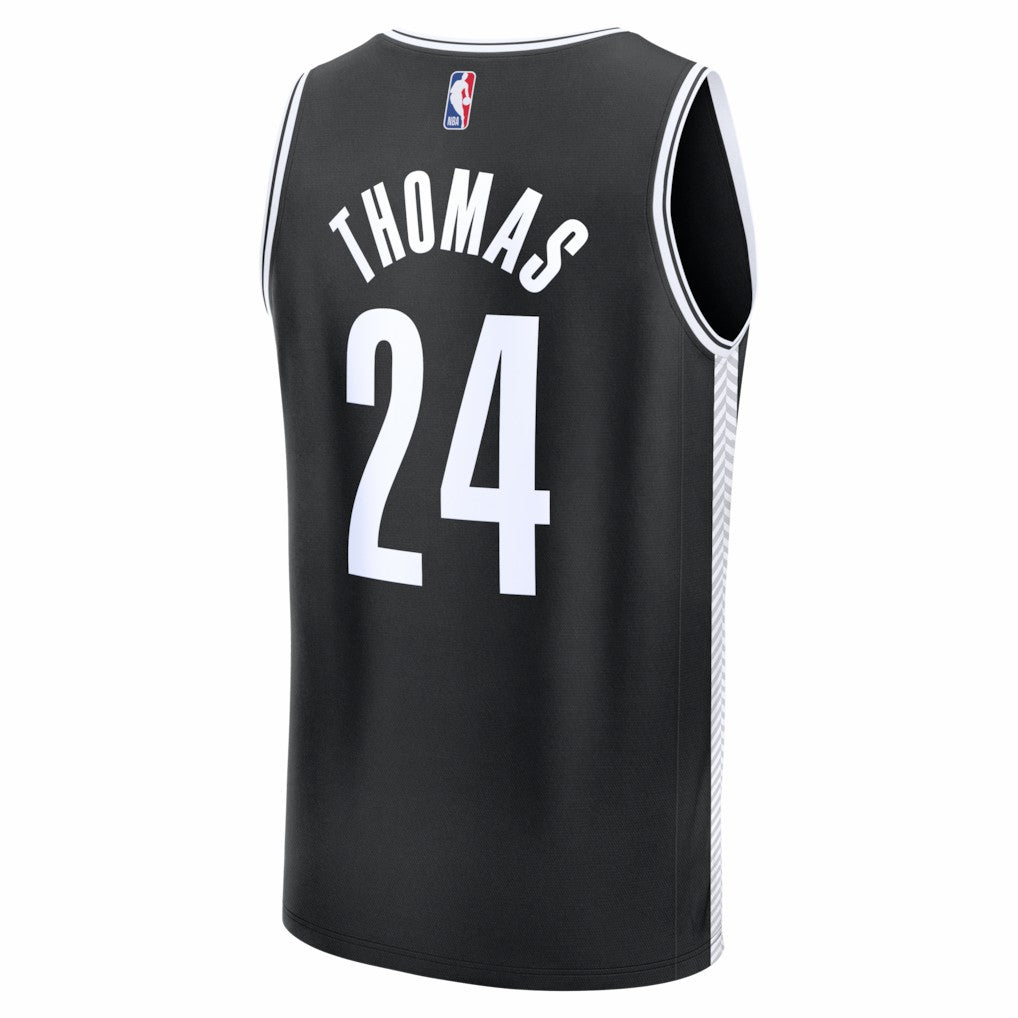 Cam Thomas Brooklyn Nets Fast Break Replica Jersey - Black - Icon Edition
