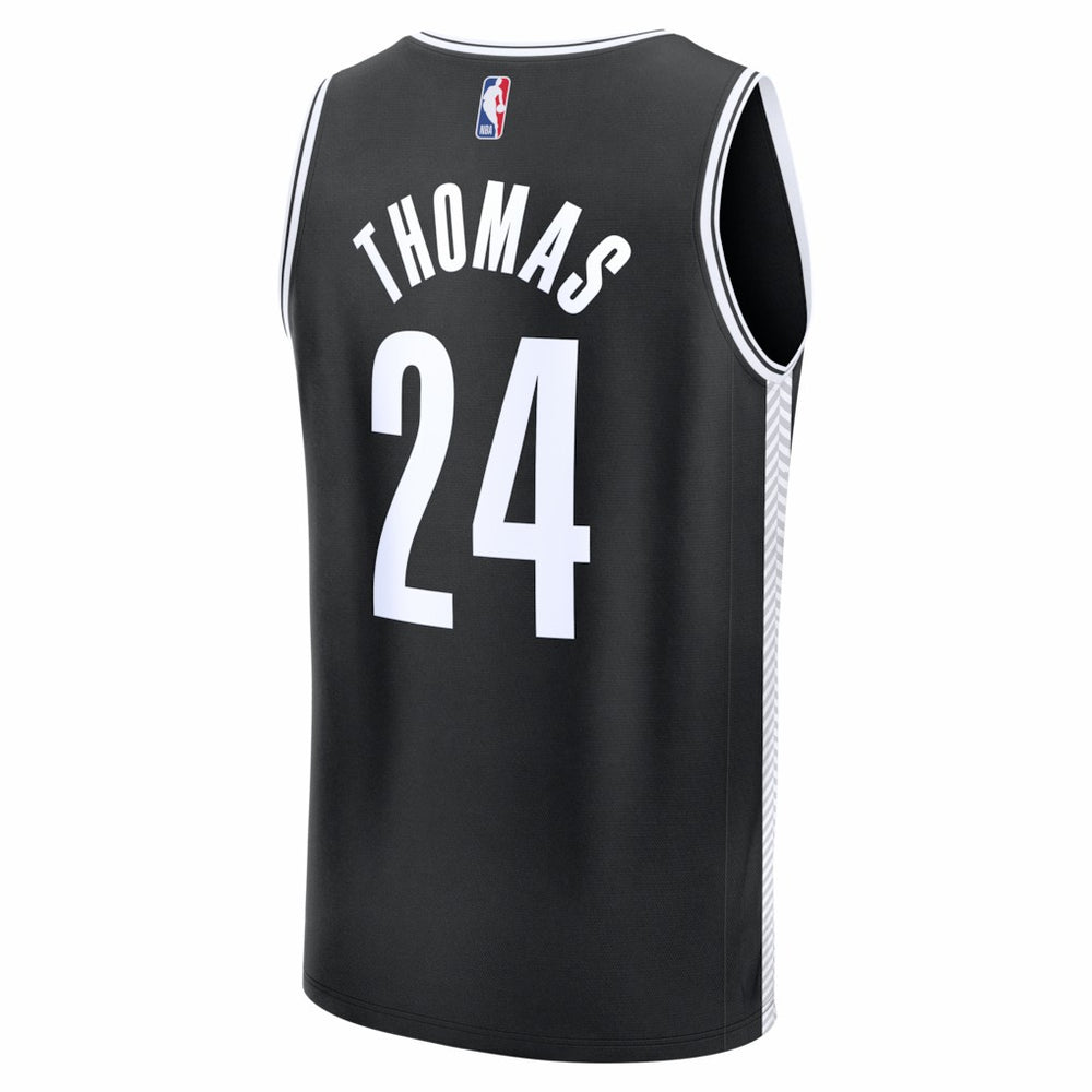 Cam Thomas Brooklyn Nets Fast Break Replica Jersey - Black - Icon Edition