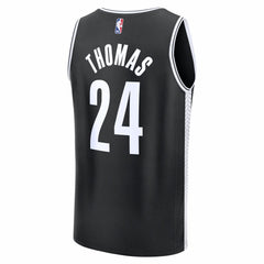 Cam Thomas Brooklyn Nets Fast Break Replica Jersey - Black - Icon Edition