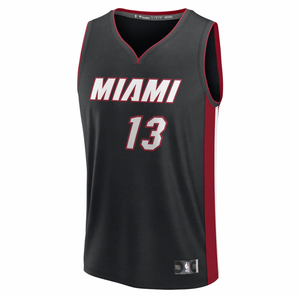 Bam Adebayo Miami Heat Fast Break Replica Jersey - Black - Icon Edition