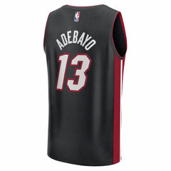 Bam Adebayo Miami Heat Fast Break Replica Jersey - Black - Icon Edition
