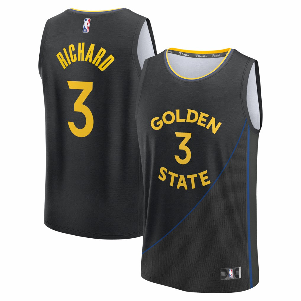 Will Richard Golden State Warriors Fast Break Replica Player Jersey sale - Statement Editi- Black