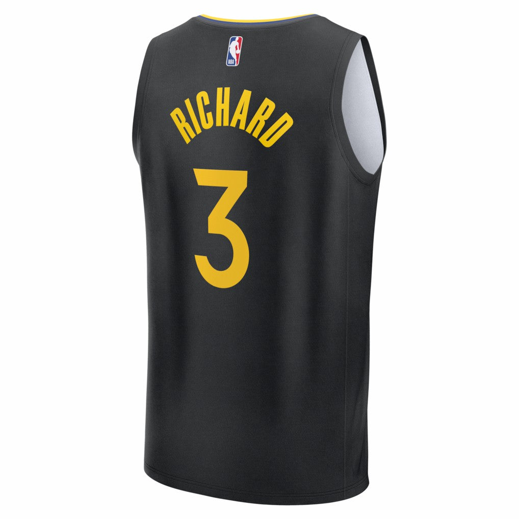 Will Richard Golden State Warriors Fast Break Replica Player Jersey sale - Statement Editi- Black