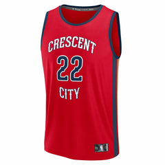 Derik Queen New Orleans Pelicans Fast Break Replica Player Jersey - Statement Edition - Red