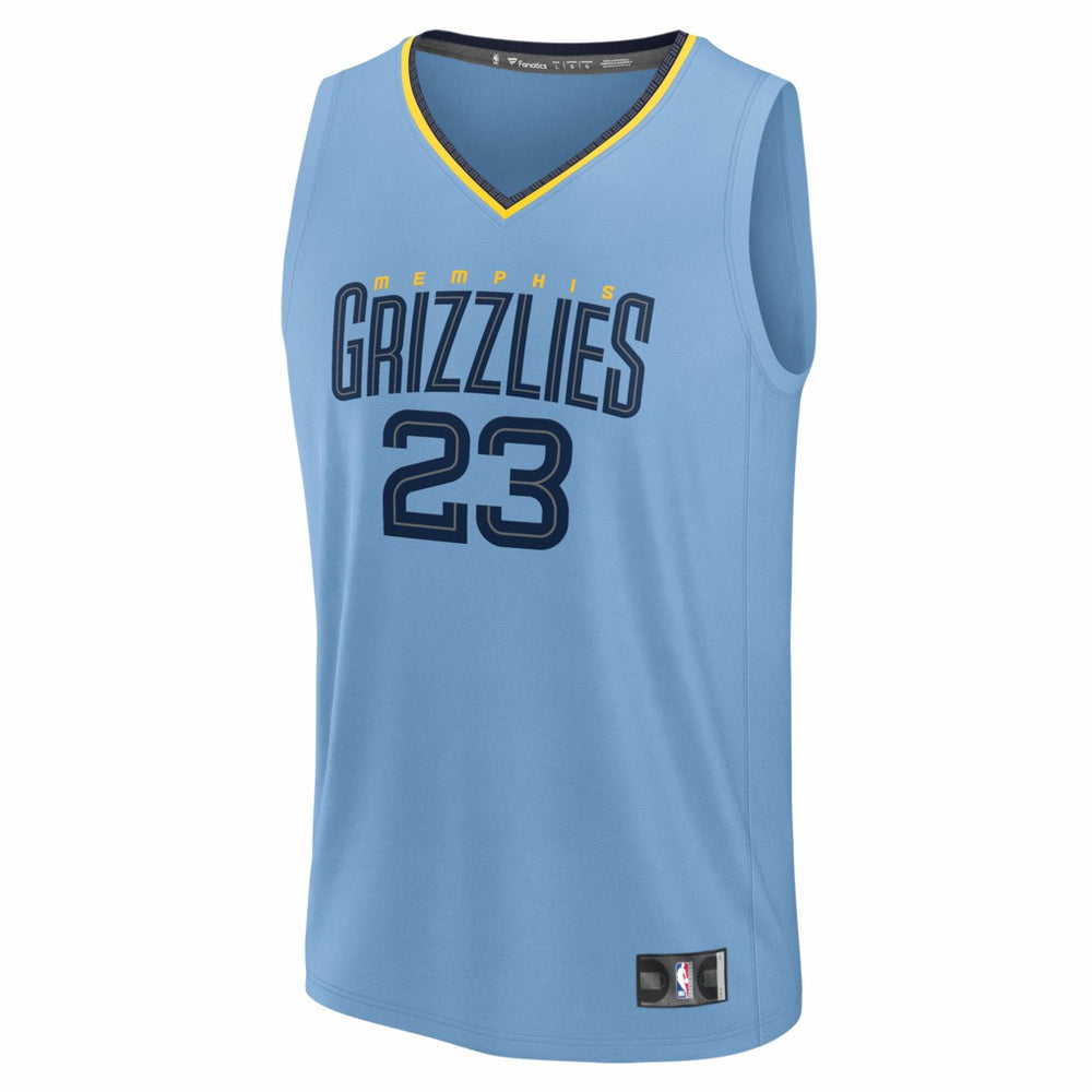 Cedric Coward Memphis Grizzlies Fast Break Replica Player Jersey - Statement Edition - Light Blue