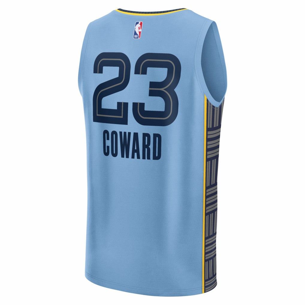 Cedric Coward Memphis Grizzlies Fast Break Replica Player Jersey - Statement Edition - Light Blue