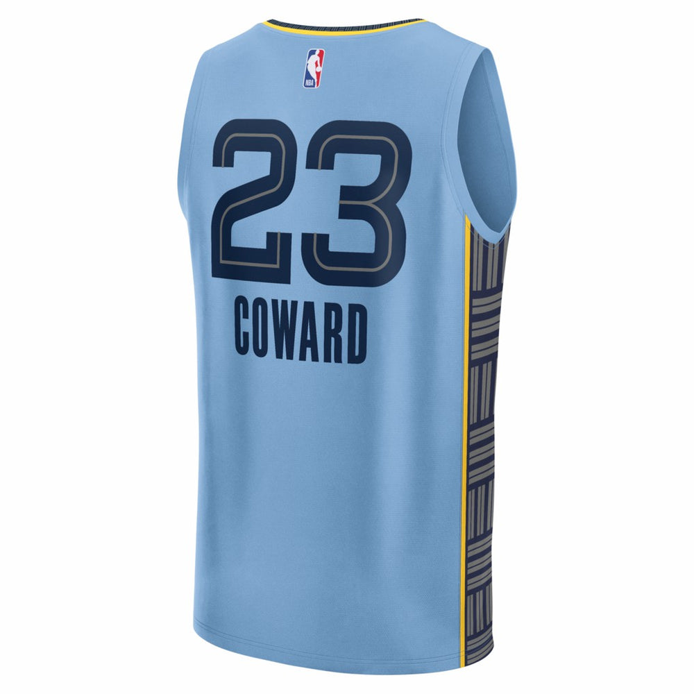 Cedric Coward Memphis Grizzlies Fast Break Replica Player Jersey - Statement Edition - Light Blue