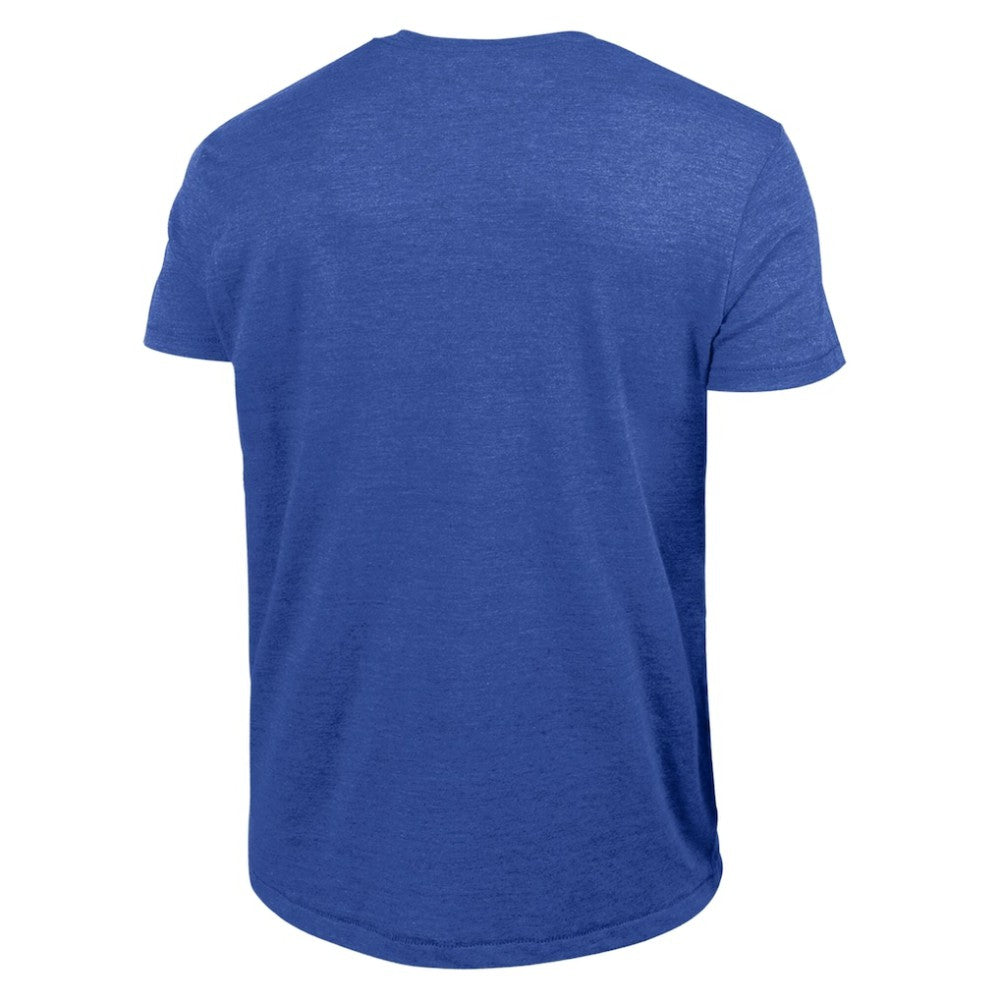 Atlanta Braves Champion Cooperstown Wordmark Lockup Tri-Blend T-Shirt Royal