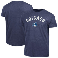Chicago White Sox Champion Cooperstown Wordmark Lockup Tri-Blend T-Shirt Navy