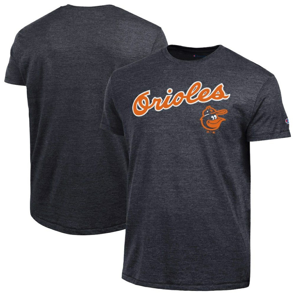 Baltimore Orioles Champion Cooperstown Logo Tri-Blend T-Shirt Black