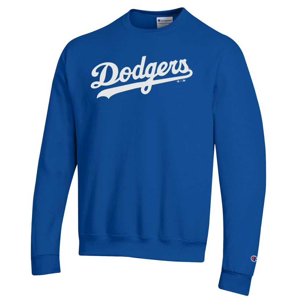 Los Angeles Dodgers Champion Powerblend Wordmark Sweatshirt Royal