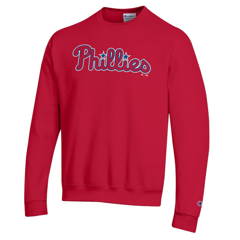 Philadelphia Phillies Champion Powerblend Wordmark Sweatshirt Red