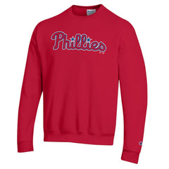 Philadelphia Phillies Champion Powerblend Wordmark Sweatshirt Red