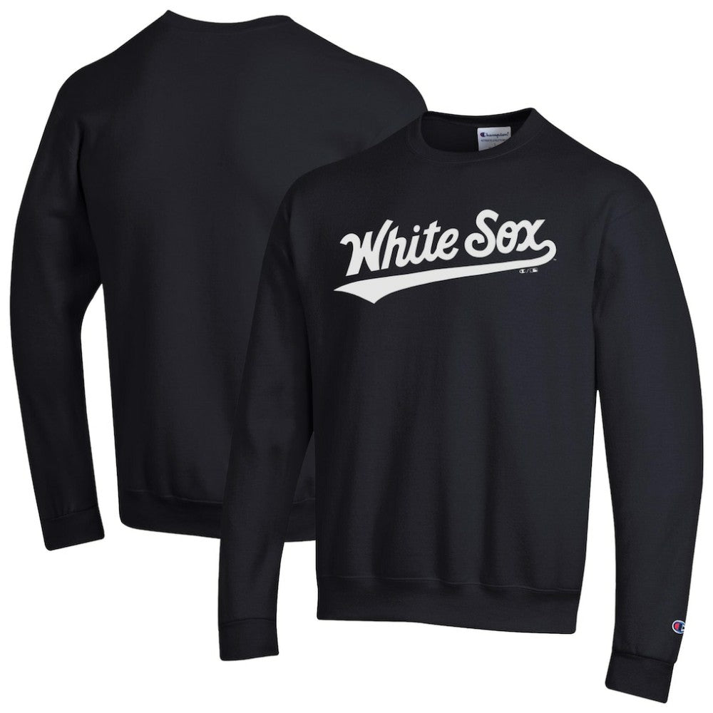 Chicago White Sox Champion Powerblend Wordmark Sweatshirt Black