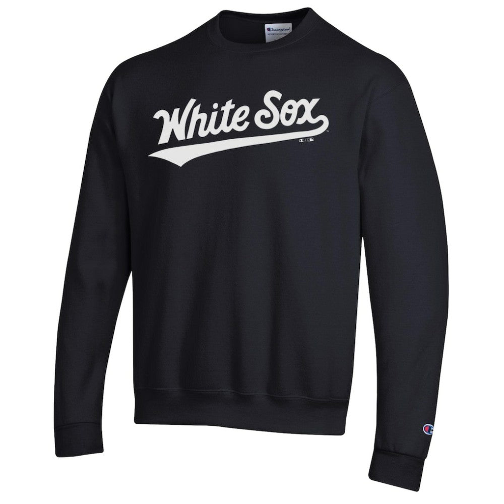 Chicago White Sox Champion Powerblend Wordmark Sweatshirt Black