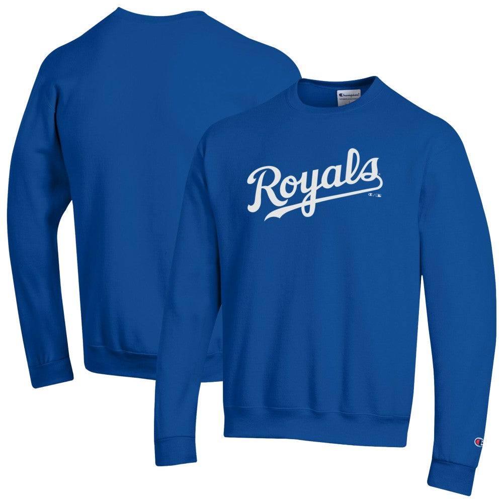 Kansas City Royals Champion Powerblend Wordmark Sweatshirt Royal