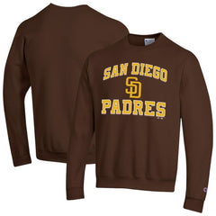 San Diego Padres Champion Heart & Soul Powerblend Sweatshirt Brown