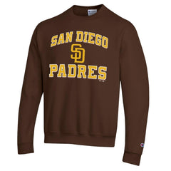 San Diego Padres Champion Heart & Soul Powerblend Sweatshirt Brown