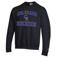 Colorado Rockies Champion Heart & Soul Powerblend Sweatshirt Black