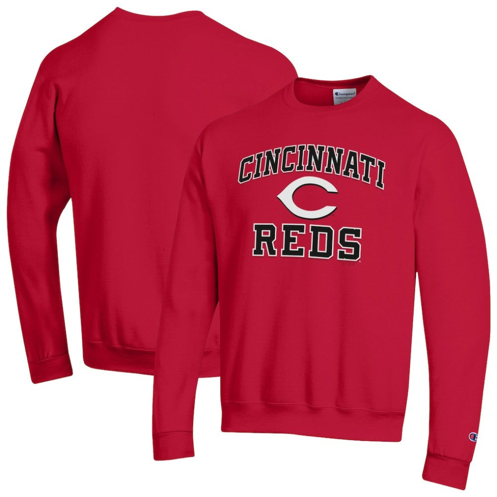 Cincinnati Reds Champion Heart & Soul Powerblend Sweatshirt Red