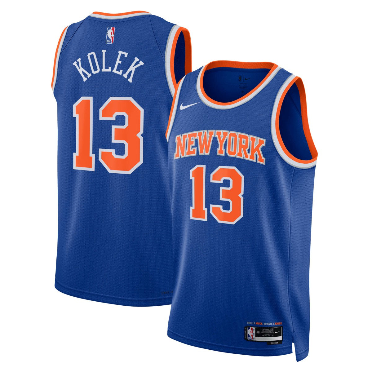 Tyler Kolek New York Knicks Unisex Swingman Jersey - Icon Edition - Blue