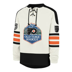 Philadelphia Flyers '47 Pond Hockey Trio Eternal Lacer Sweatshirt Cream