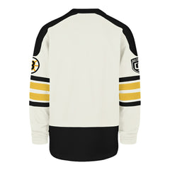 Boston Bruins '47 Pond Hockey Trio Eternal Lacer Sweatshirt Cream
