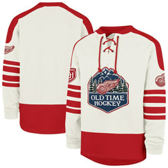 Detroit Red Wings '47 Pond Hockey Trio Eternal Lacer Sweatshirt Cream