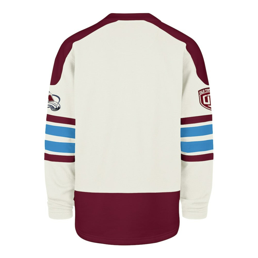 Colorado Avalanche '47 Pond Hockey Trio Eternal Lacer Sweatshirt Cream