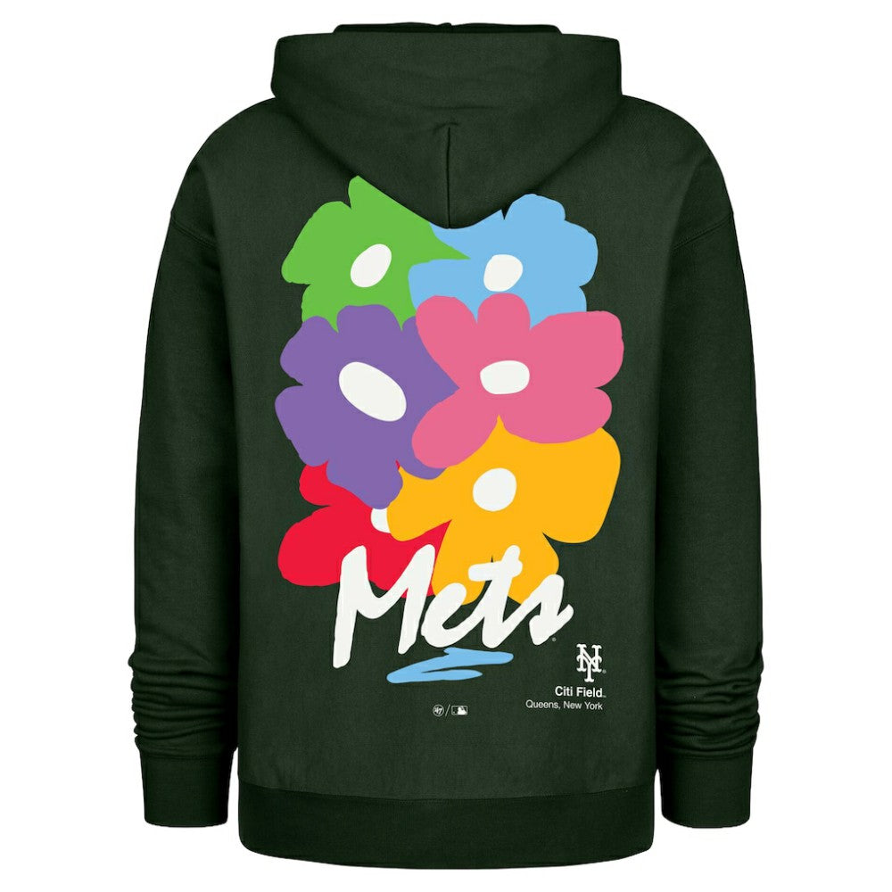 New York Mets Gallery Foundation Hoodie Dark Green | 47 brand