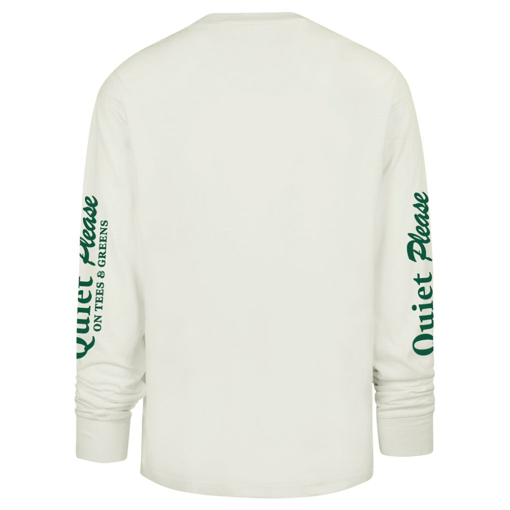 Chicago Cubs Quiet Please Foundation Long Sleeve T-Shirt Cream | 47 brand
