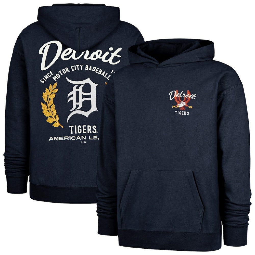 Detroit Tigers Souvenir Laurels Foundation Hoodie Navy | 47 brand