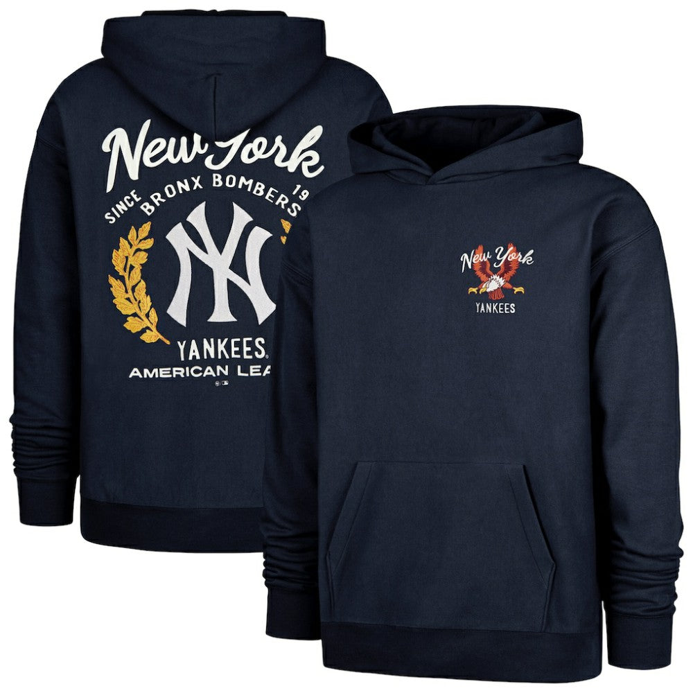 New York Yankees Souvenir Laurels Foundation Hoodie Navy | 47 brand