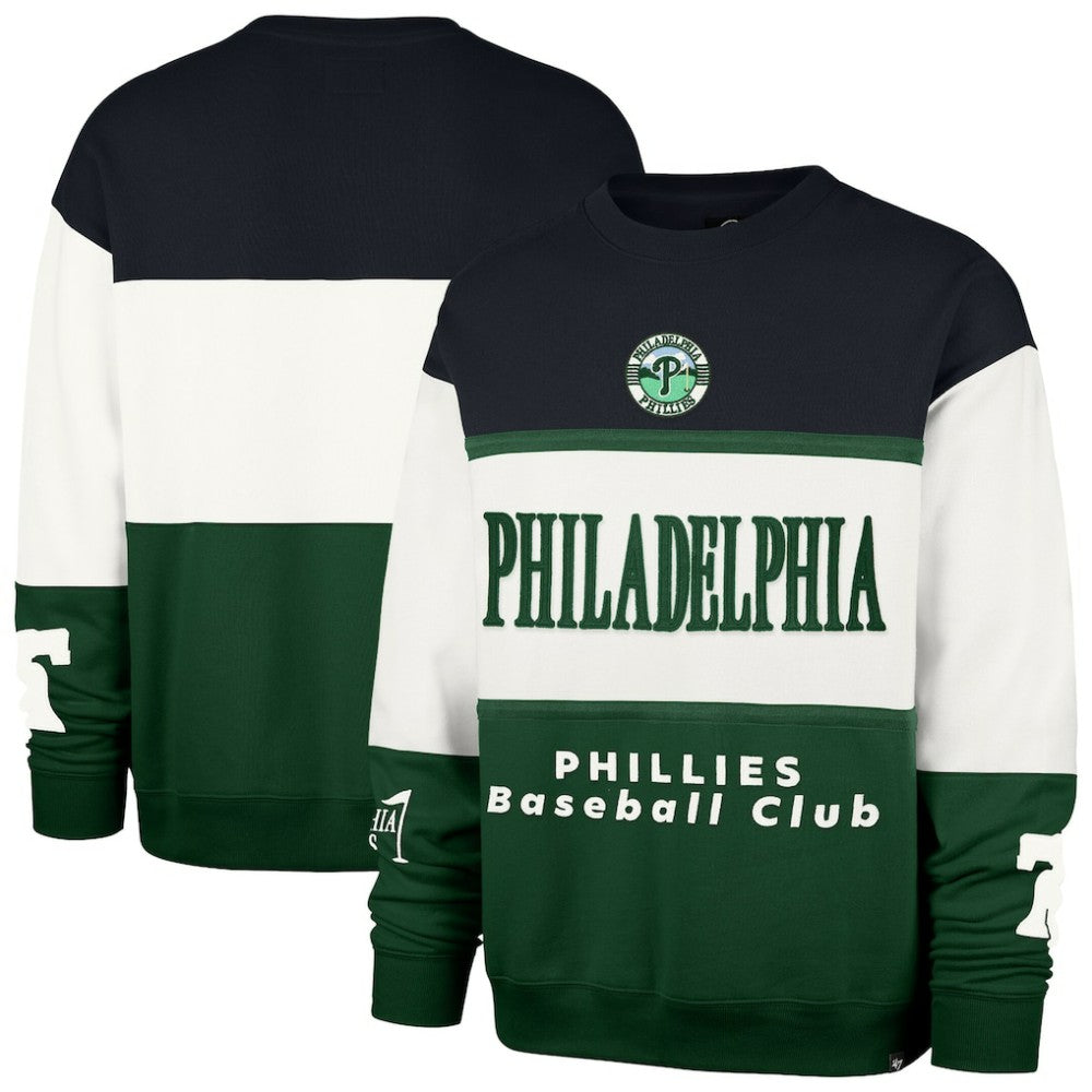 Philadelphia Phillies Tee Up Maximalist Fleece Sweatshirt Green | 47 brand