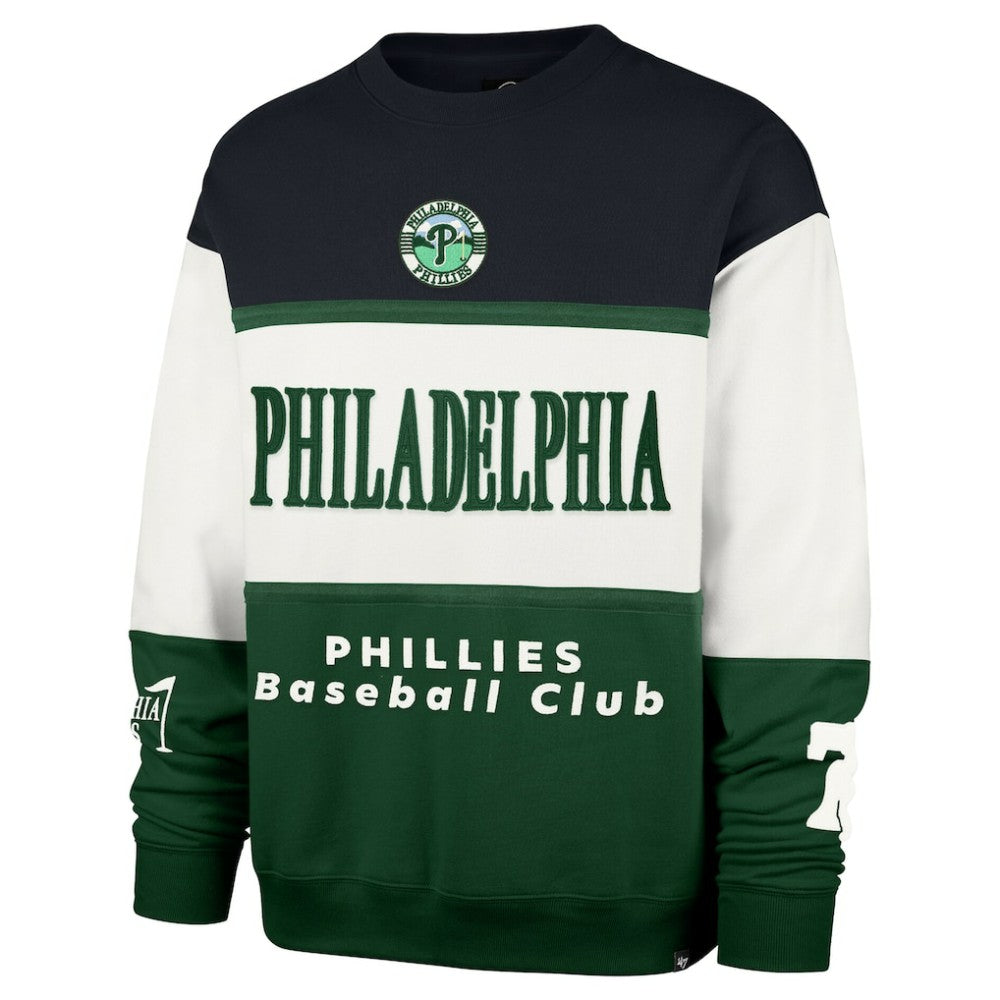 Philadelphia Phillies Tee Up Maximalist Fleece Sweatshirt Green | 47 brand