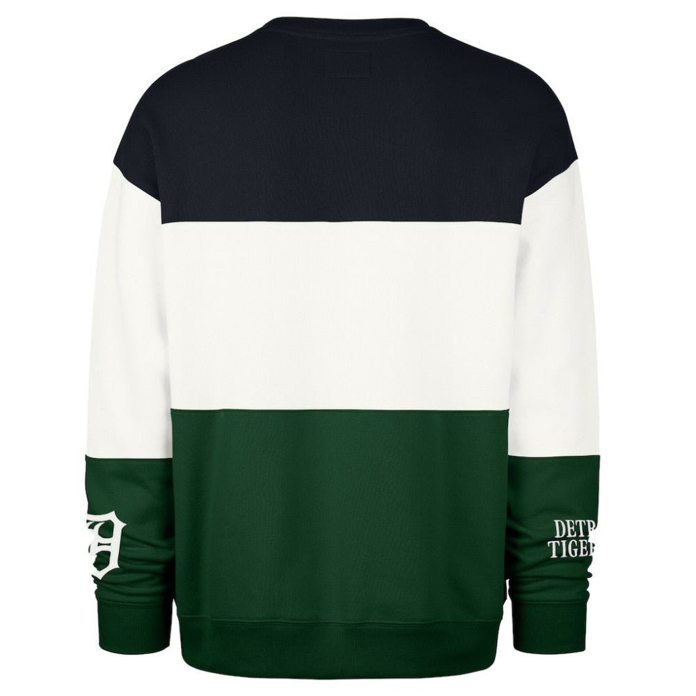Detroit Tigers Tee Up Maximalist Fleece Sweatshirt Green | 47 brand